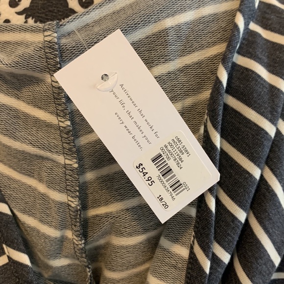 LIVI French Terry Hooded Swing Tunic - Striped - Picture 8 of 10